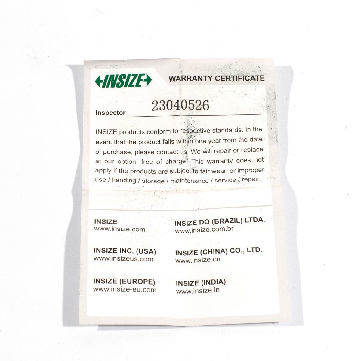 INSIZE เกจวัดเกลียวนอก เกลียวละเอียด M12 X 1.25 MM Class 6H รุ่น 4129-12Q พร้อมเกจ Go และใบรับรองการตรวจสอบผู้ผลิต (อินไซส์)