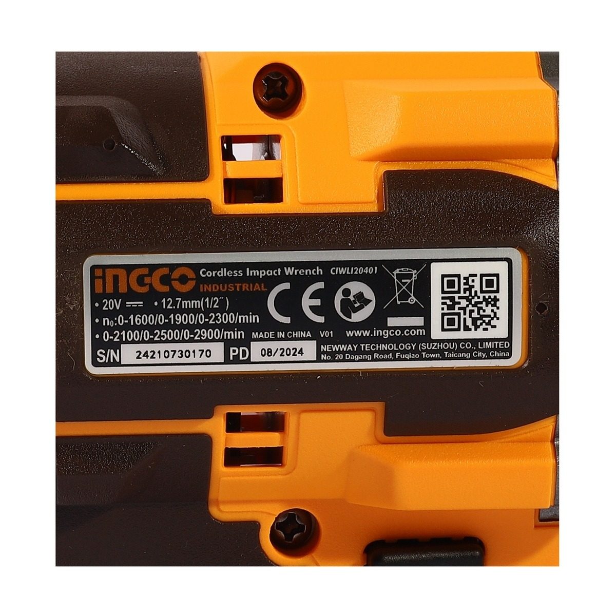 INGCO บล็อกไร้สาย 20 โวลต์ ขนาด 1/2 นิ้ว รุ่น CIWLI20401 แรงบิดสูงสุด 400 นิวตันเมตร ไม่รวมแบตเตอรี่และแท่นชาร์จ (อิงโก้)
