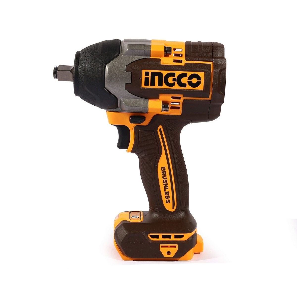 INGCO บล็อกไร้สาย 20 โวลต์ 1/2 นิ้ว รุ่น CIWLI20851 แรงบิดสูงสุด 850 นิวตันเมตร มอเตอร์ไร้แปรงถ่าน ไม่รวมแบตเตอรี่และแท่นชาร์จ (อิงโก้)