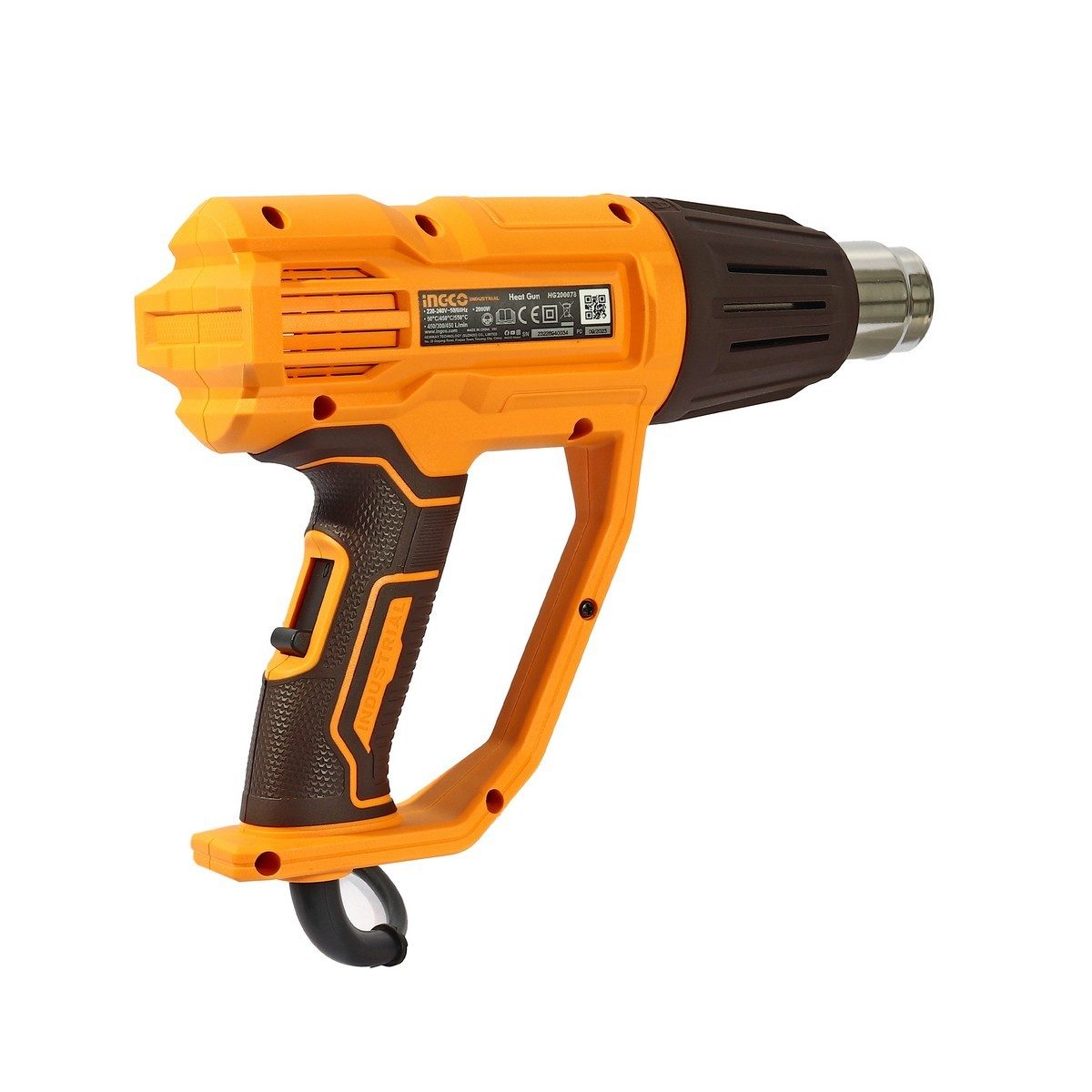 INGCO เครื่องเป่าลมร้อน 2000W รุ่น HG200078 แรงดัน 220-240 โวลต์ ตั้งค่าอุณหภูมิ 3 ระดับ พร้อมอุปกณ์ 4 ชิ้น (อิงโก้)