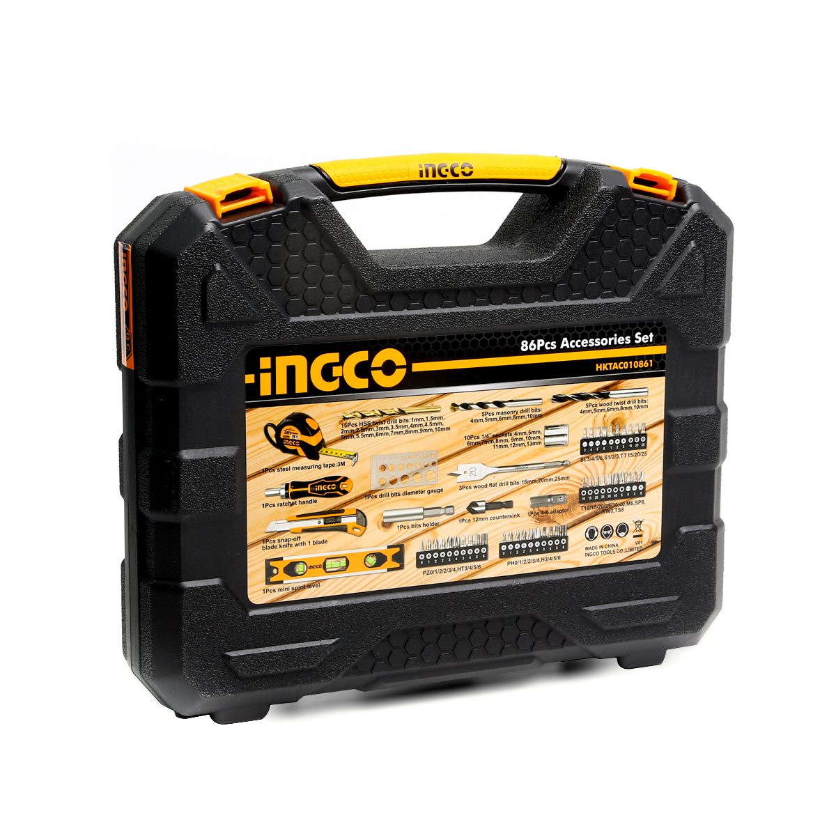 HKTAC010861 ชุดอุปกรณ์อเนกประสงค์86ชิ้น