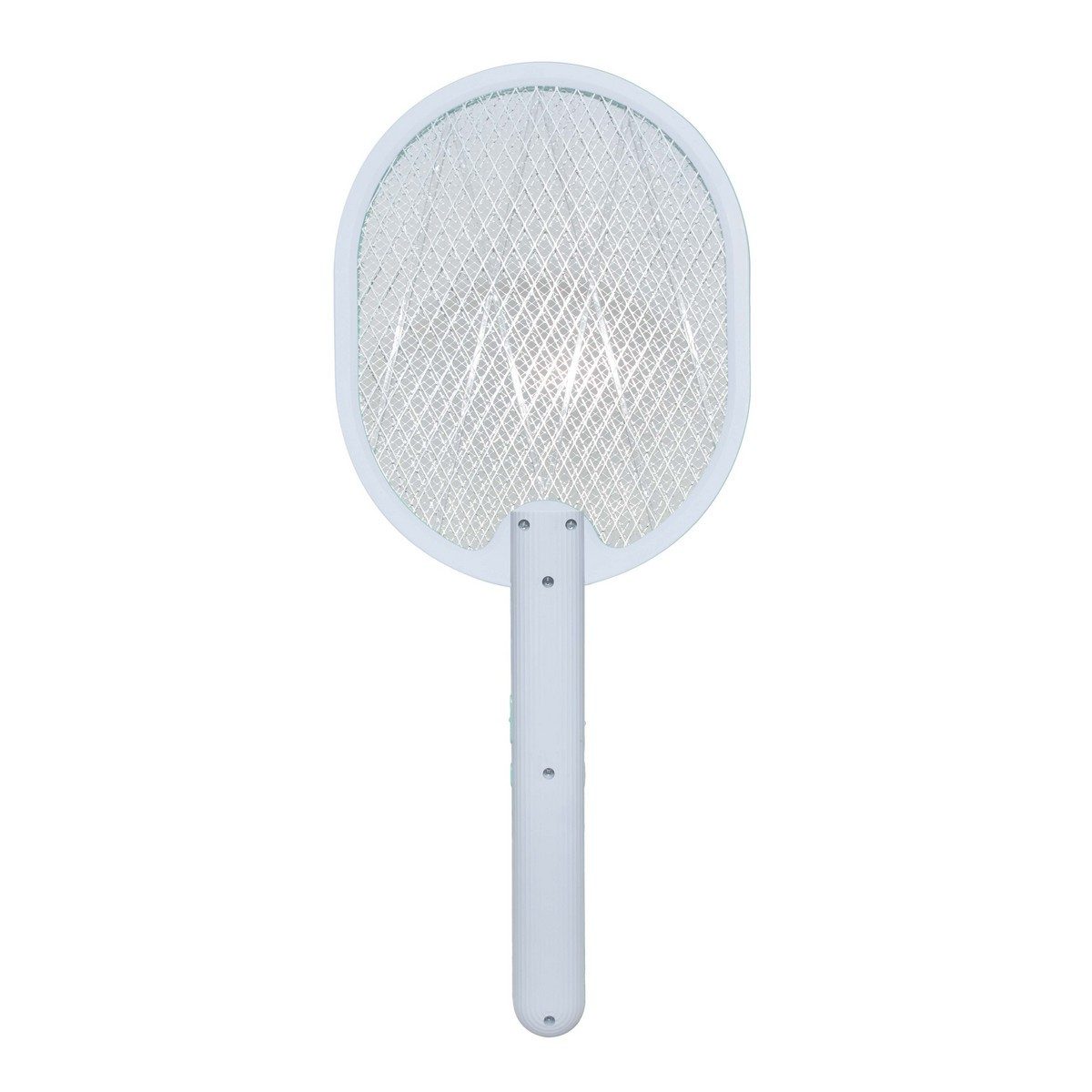 IWACHI ไม้ตียุง 4 IN 1 ทรงรี ใช้สำหรับตียุง ล่อยุง ( พับได้,แขวนได้)  มีระบบแสง UV 3800V เป็นแบบชาร์จแบต USB ไม่เปลืองไฟ ระบบตาข่าย 3 ชั้น พ