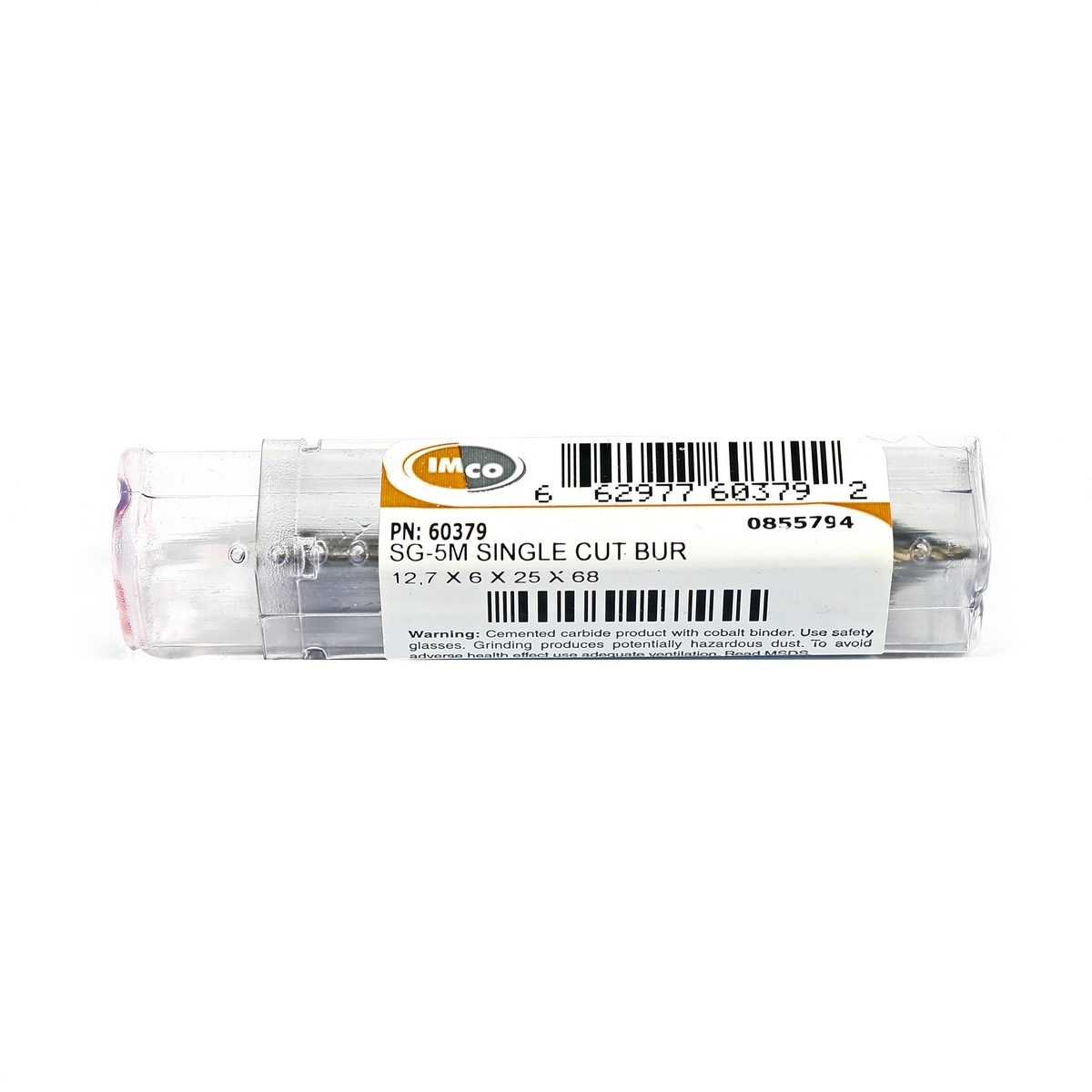 IMCO เหล็กเจียคาร์ไบด์ 60379 รุ่น STANDARD CUT SG-5M ทรงต้นไม้หัวแหลม ขนาดเส้นผ่าศูนย์กลาง 9.5 มม. ขนาดเส้นผ่าศูนย์กลางก้าน 6 มม. ความยาวคมก