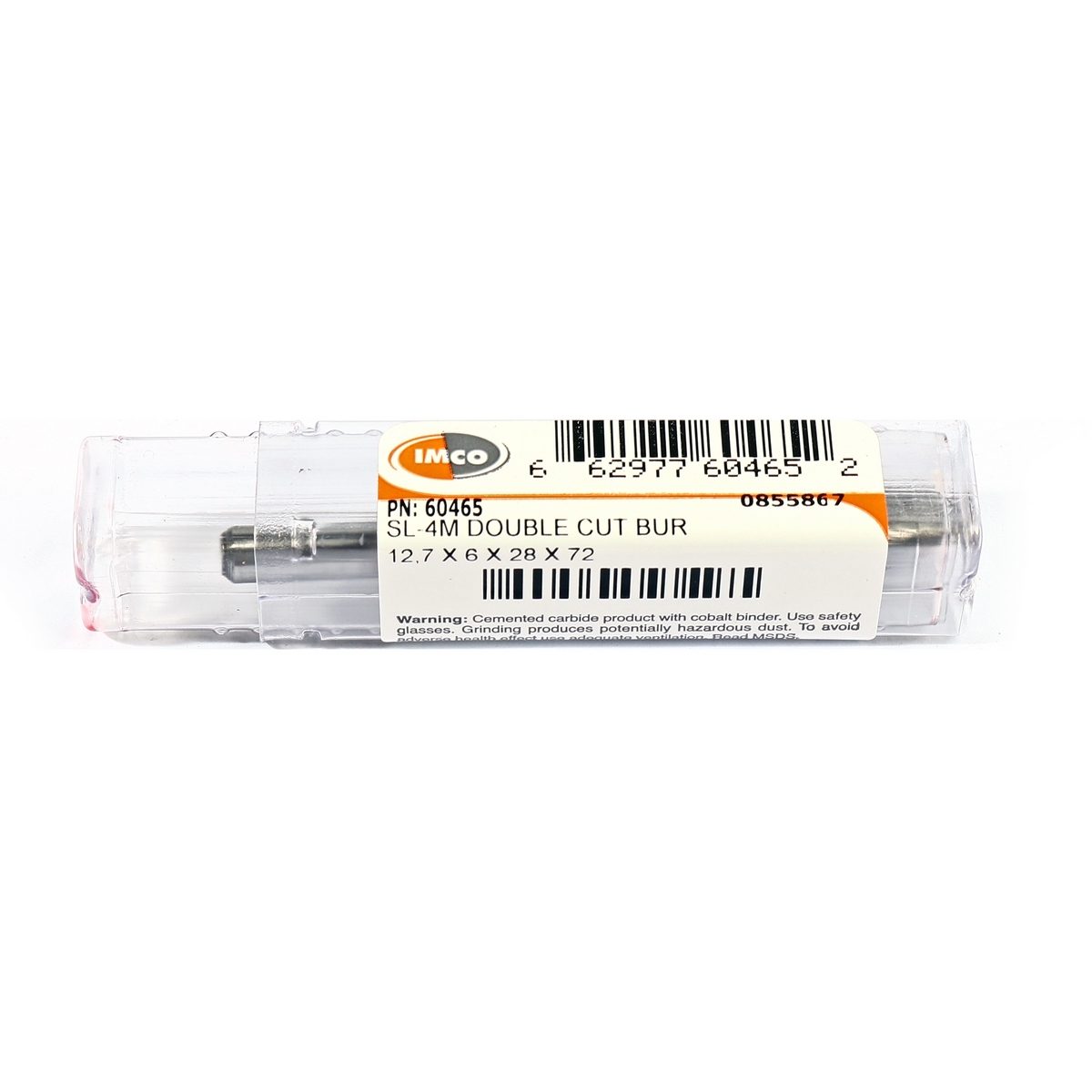 IMCO เหล็กเจียคาร์ไบด์ 60465 รุ่น DOUBLE CUT SL-4M ทรงเฉียง 14° หัวมน ขนาดเส้นผ่าศูนย์กลาง 12.7 มม. ขนาดเส้นผ่าศูนย์กลางก้าน 6 มม. ความยาวคม
