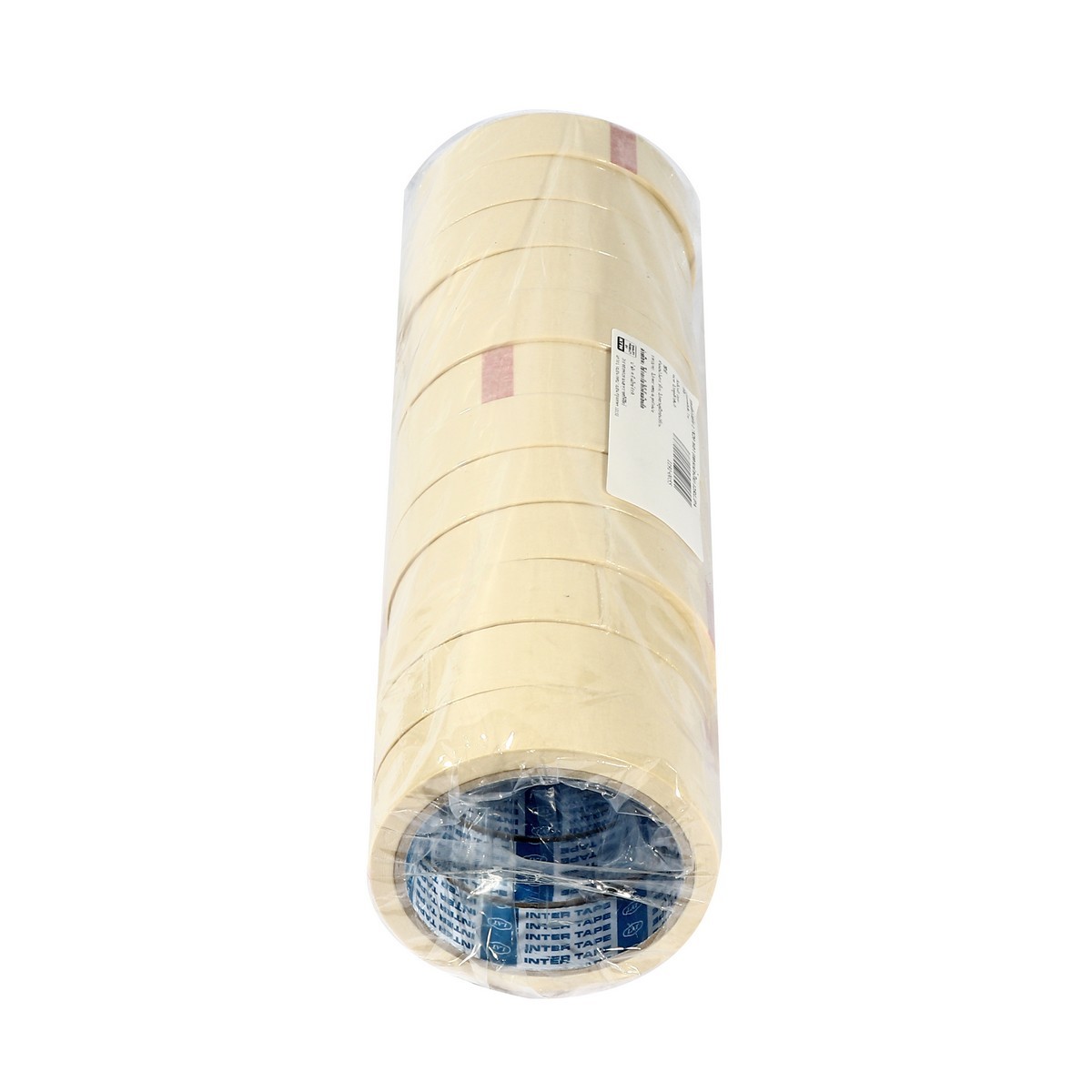 INTER TAPE เทปกาวย่น ขนาด 1 นิ้ว X 20 หลา (แกนน้ำเงิน) เหมาะกับงานอเนกประสงค์ต่างๆ ไม่ทิ้งคราบกาว ทนอุณหภูมิได้สูงสุด 120 องศา (อินเตอร์ เทป
