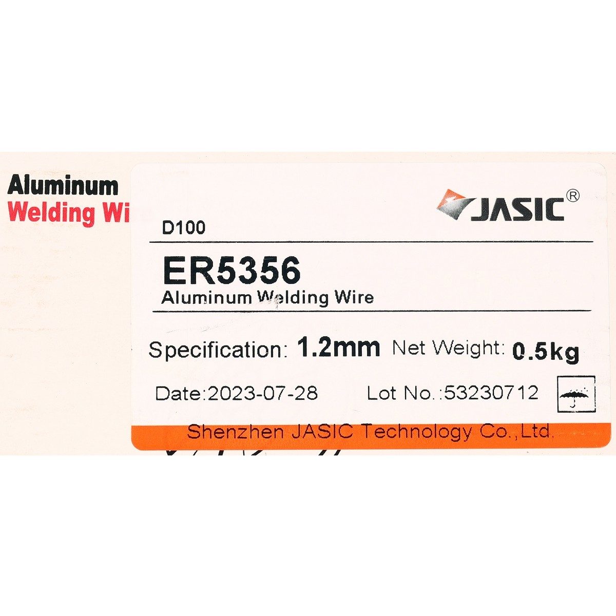 JASIC ลวดเชื่อม MIG อลูมิเนียม 5356 (0.5 กก.) ใช้กับเครื่องเชื่อม รุ่น MIG250Z-1, MIG250F, MIG250F-1, MIG250FN253 และ MIG350F (เจสิค)