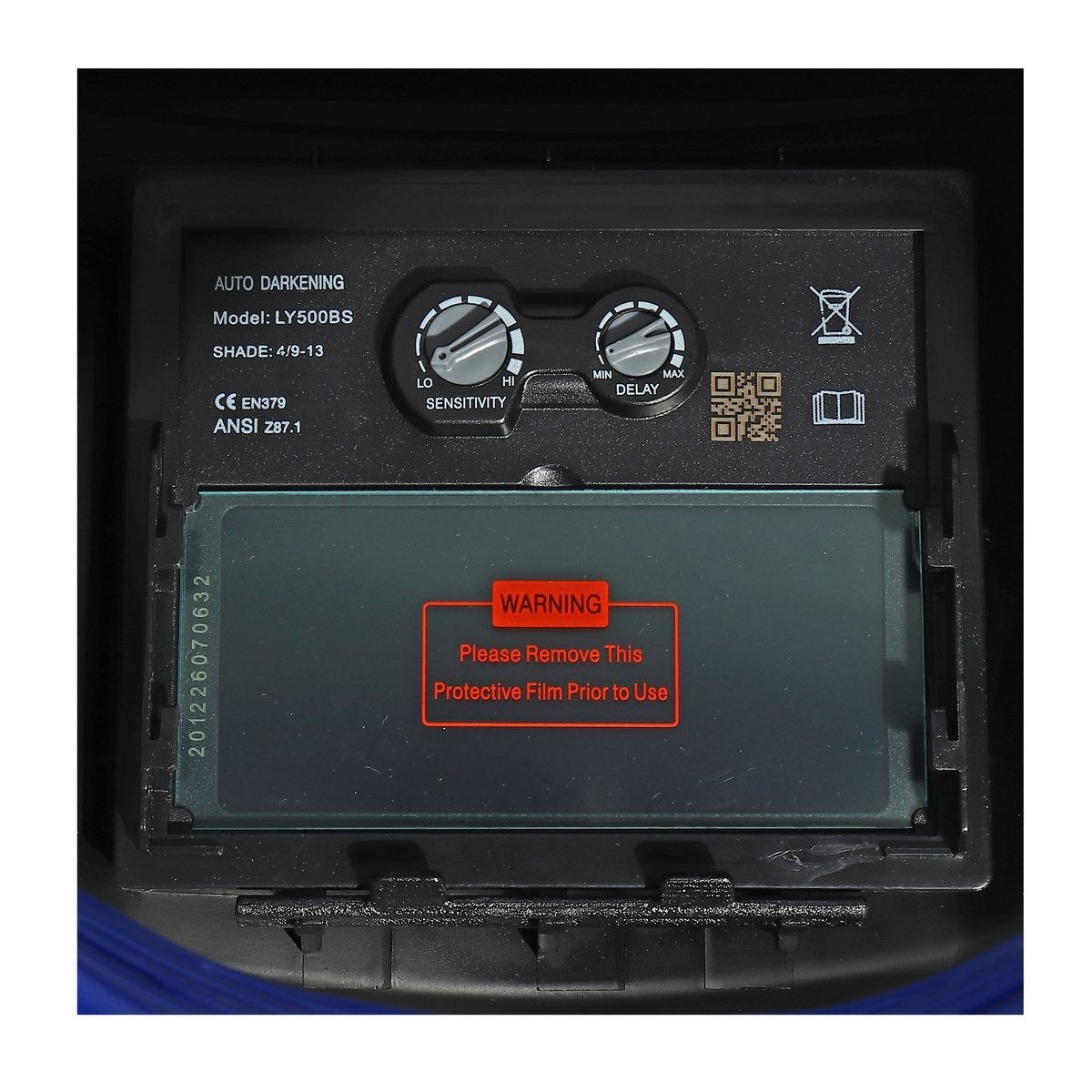 หน้ากากปรับแสงอัตโนมัติ เจสิค (JASIC) รุ่น LY500BS พื้นที่มอง 90 X 34 มม.