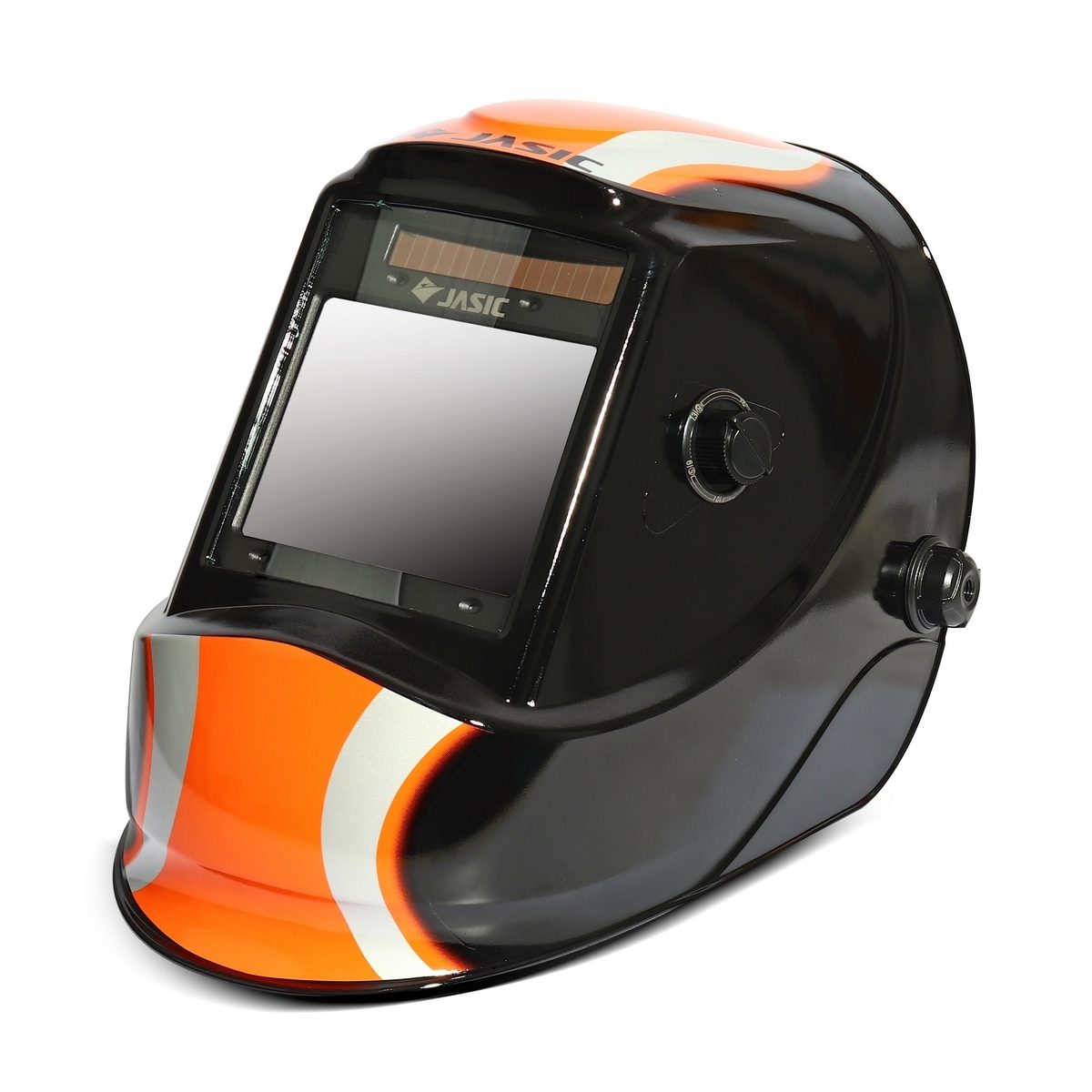 หน้ากากปรับแสงอัตโนมัติ เจสิค (JASIC) รุ่น LY800D พื้นที่มอง 100 X 83 มม. ปรับความไวต่อแสงได้ มีโหมดเครื่องเจียร เลนส์ True Color