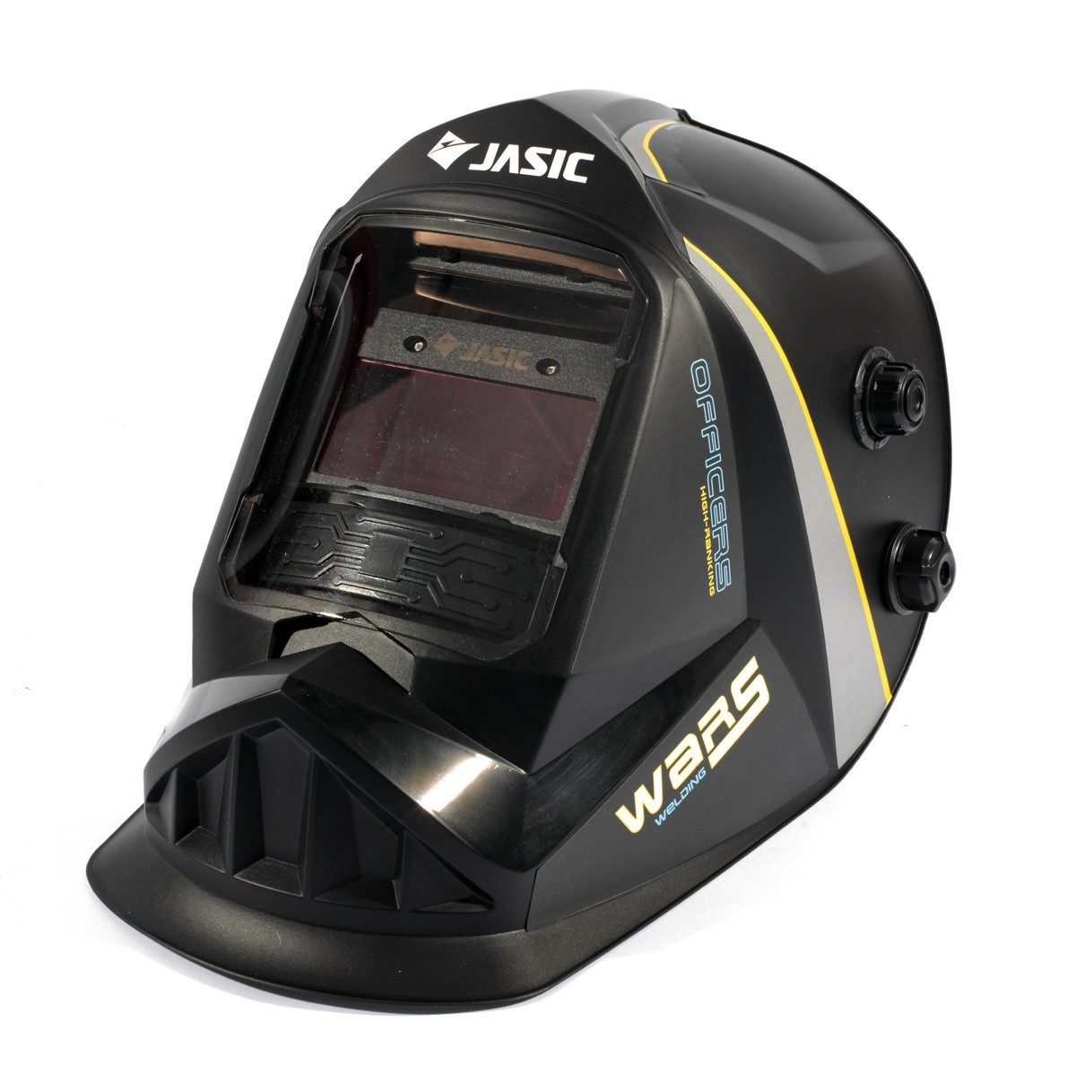 JASIC หน้ากากปรับแสงอัตโนมัติ  พื้นที่มอง 92.5 X 42.5 มม. รุ่น LY600G ปรับความไวต่อแสงได้ ความเร็วในการปรับ ≤3/10000 วินาที มีโหมดเครื่องเจี