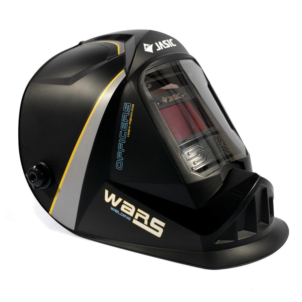 JASIC หน้ากากปรับแสงอัตโนมัติ  พื้นที่มอง 92.5 X 42.5 มม. รุ่น LY600G ปรับความไวต่อแสงได้ ความเร็วในการปรับ ≤3/10000 วินาที มีโหมดเครื่องเจี