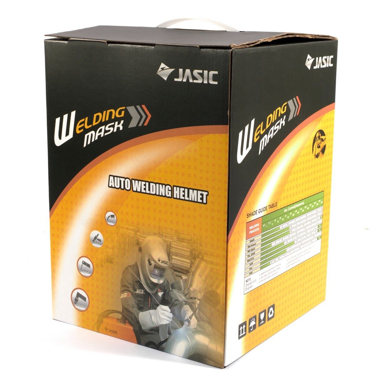 JASIC หน้ากากปรับแสงอัตโนมัติ  พื้นที่มอง 92.5 X 42.5 มม. รุ่น LY600G ปรับความไวต่อแสงได้ ความเร็วในการปรับ ≤3/10000 วินาที มีโหมดเครื่องเจี