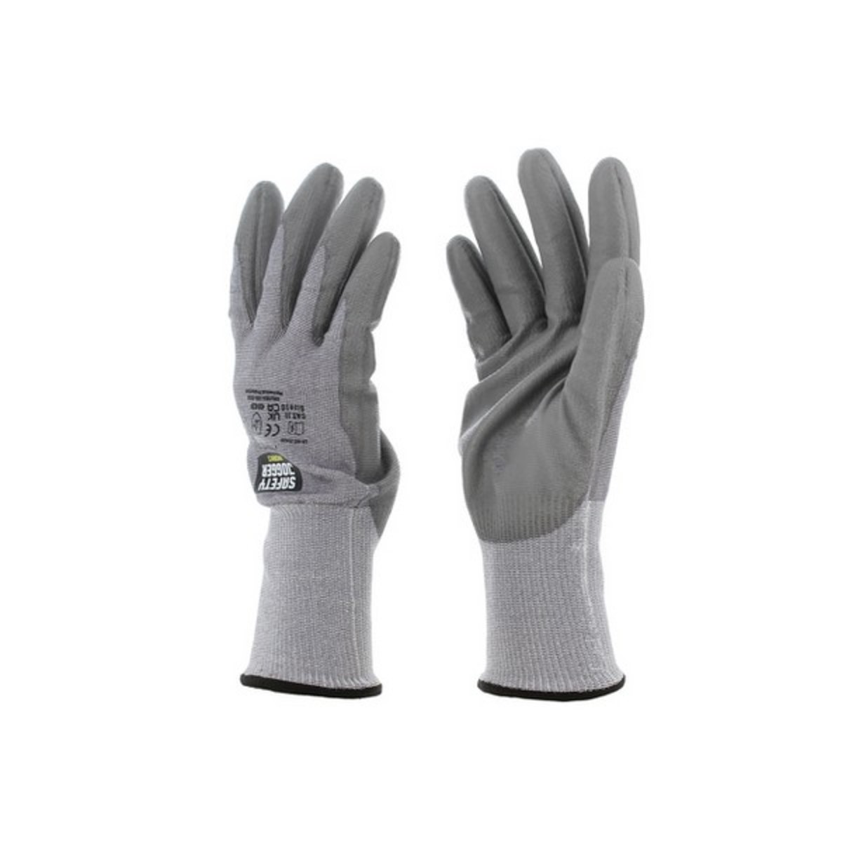 SAFETY JOGGER ถุงมือเซฟตี้ เบอร์ EU 8 รุ่น PROSHIELD ถุงมือ HPPE เคลือบ PU ไร้รอยต่อ กันบาดสูงสุด (ระดับ 5/F) ระดับประสิทธิภาพ 4X42F (เซฟตี้