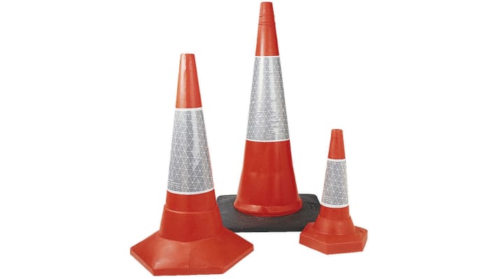 JSP Weighted Red 760 mm PE Traffic Cone