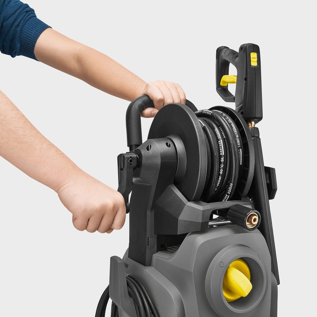 KARCHER เครื่องฉีดน้ำแรงดันสูง 100 บาร์ รุ่น HD4/10X Classic แรงดันสูงสุด 145 บาร์ อัตราการไหล 400 ลิตร/ชั่วโมง ไฟ 1 เฟส 220-240 โวลต์ เหมาะ