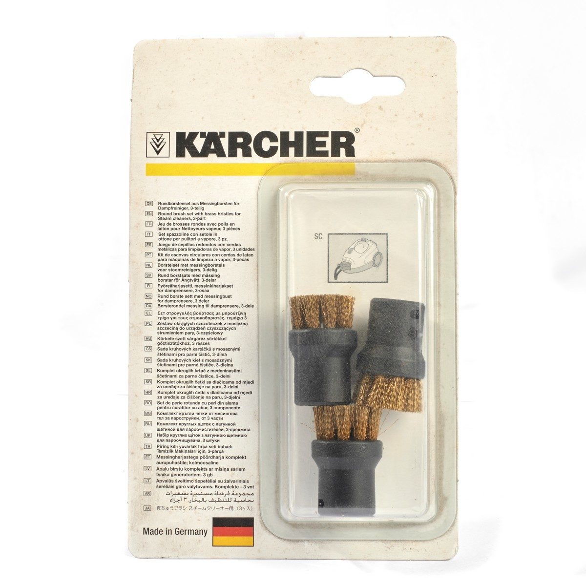 ROUND BRUSH SET WITH BRASS