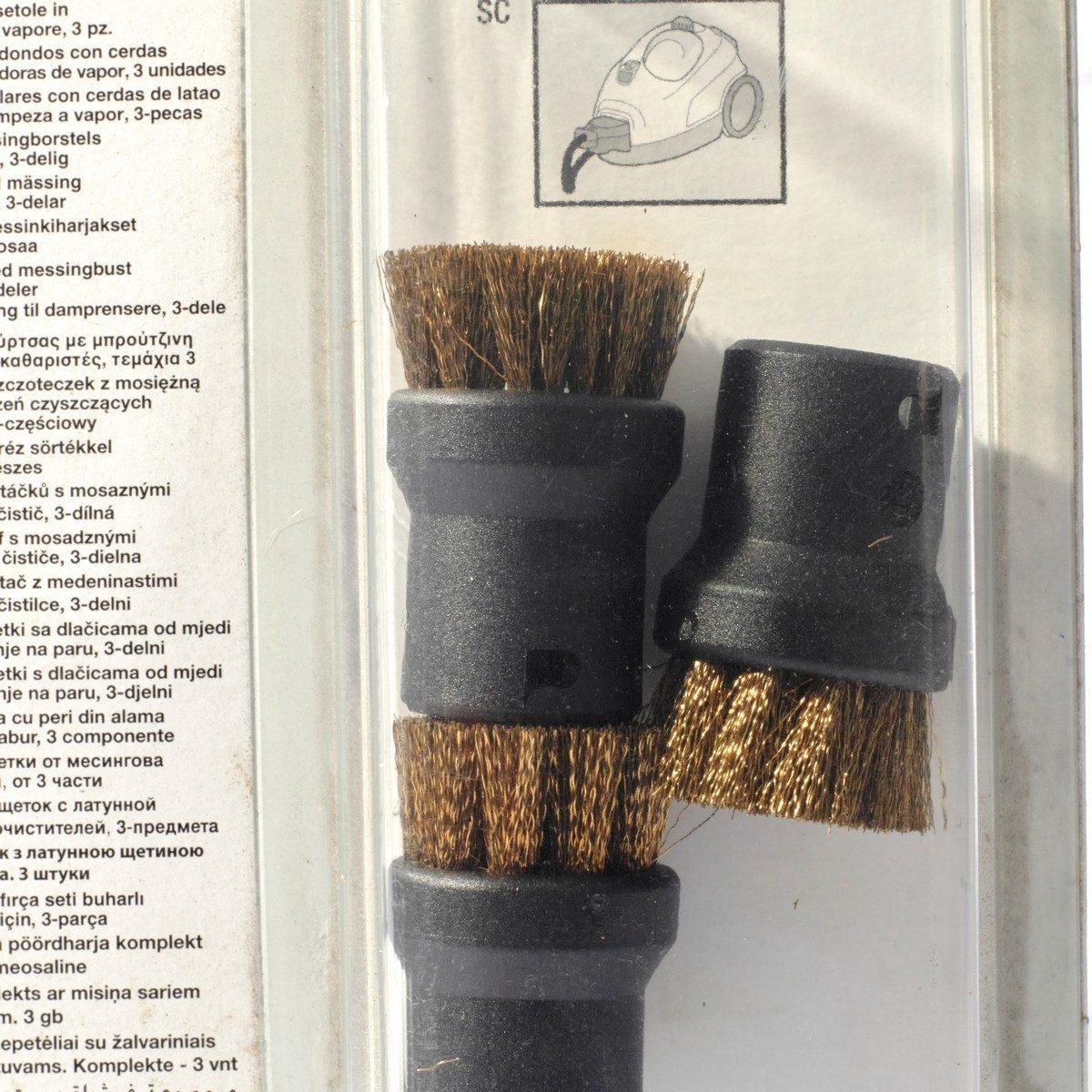 ROUND BRUSH SET WITH BRASS