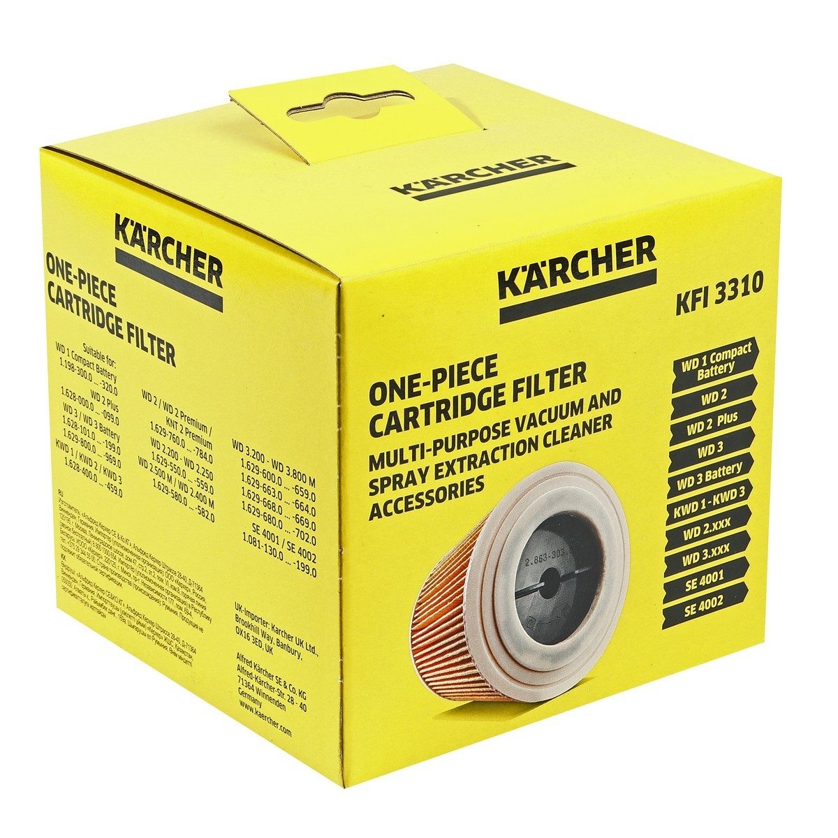 KARCHER อะไหล่ Cartridge Filter WD/SE ใช้กับเครื่องดูดฝุ่นน้ำ-แห้ง รุ่น WD3PREMIUM (คาร์เชอร์)