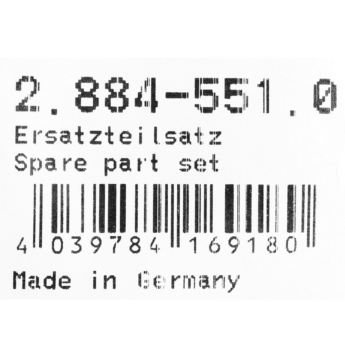 *SPARE PARTS SET