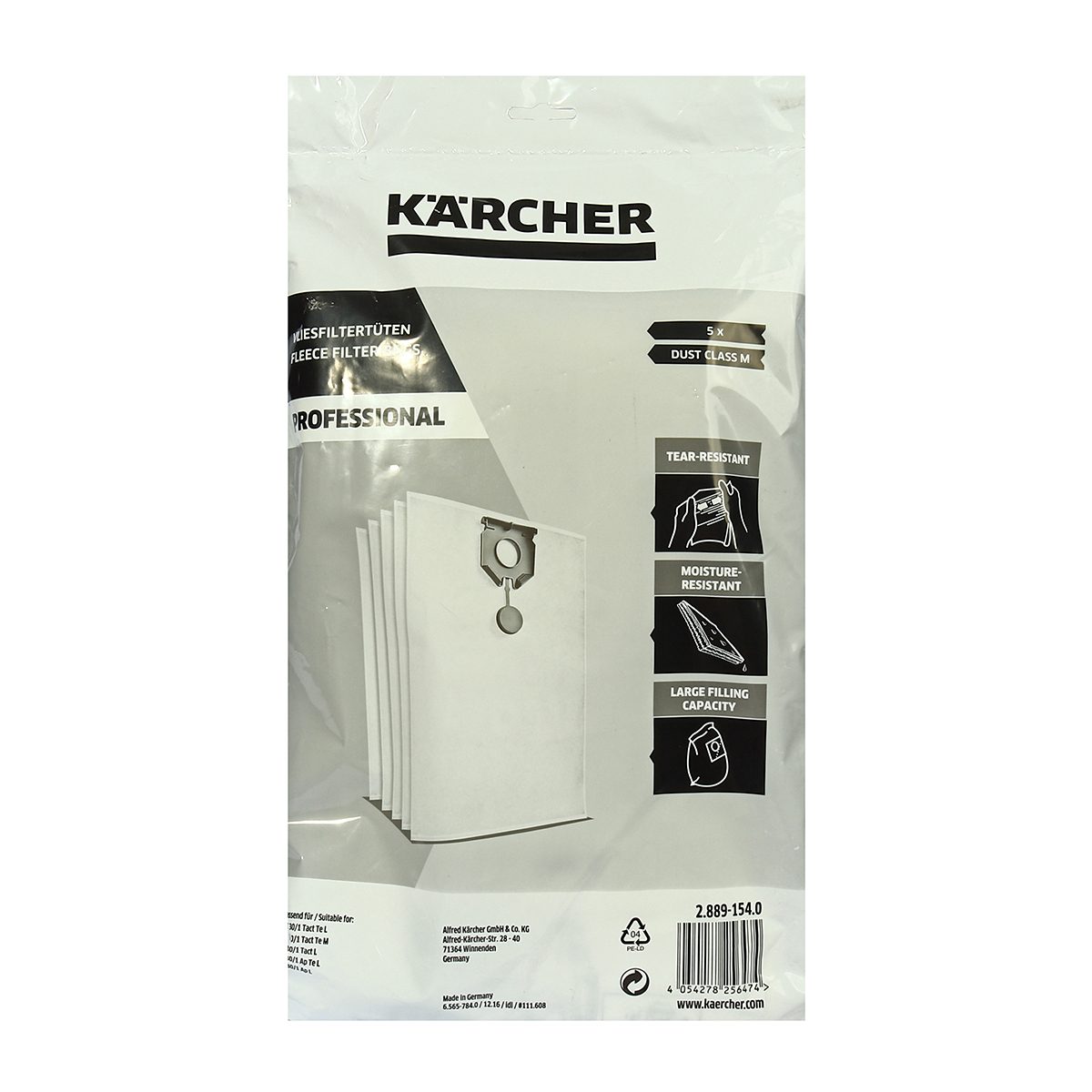 FILTER BAGS-FLEECE 5 PIECE 30 LITER