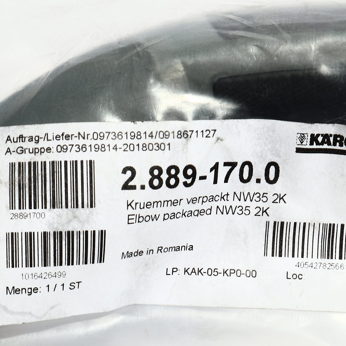 อะไหล่ Elbow packaged NW35 2K