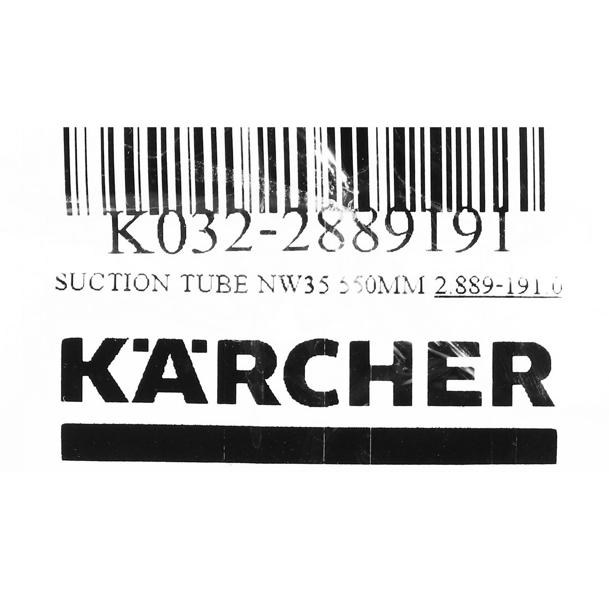 KARCHER อะไหล่ Set Suction Tube Chromed NW35 550mm ใช้กับเครื่องดูดฝุ่น คาร์เชอร์