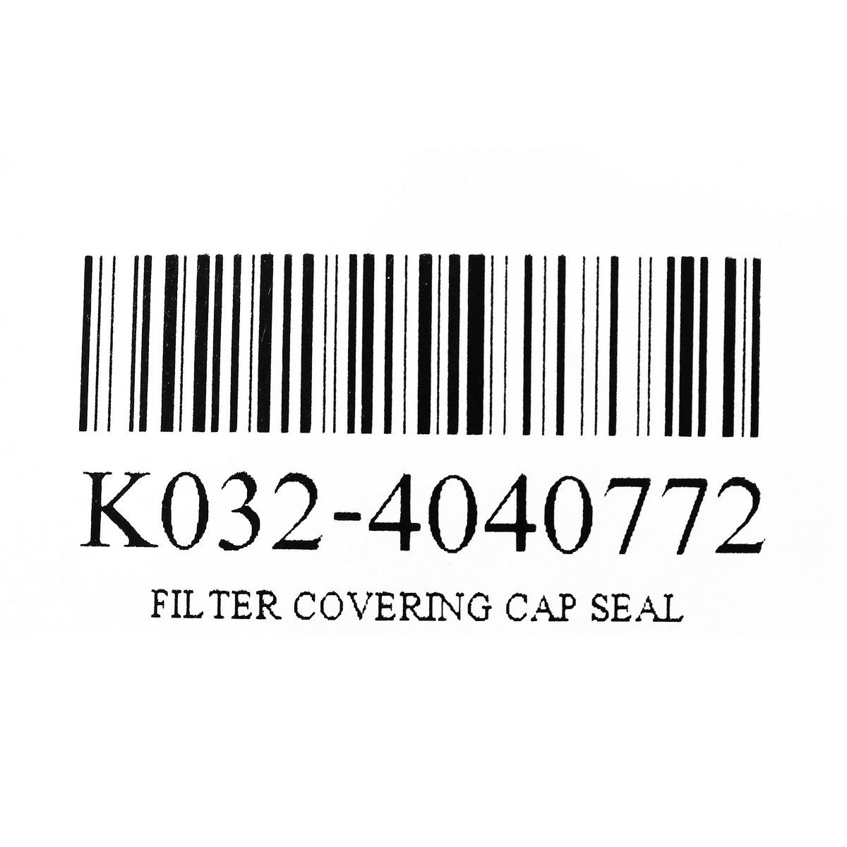 FILTER COVERING CAP SEAL
