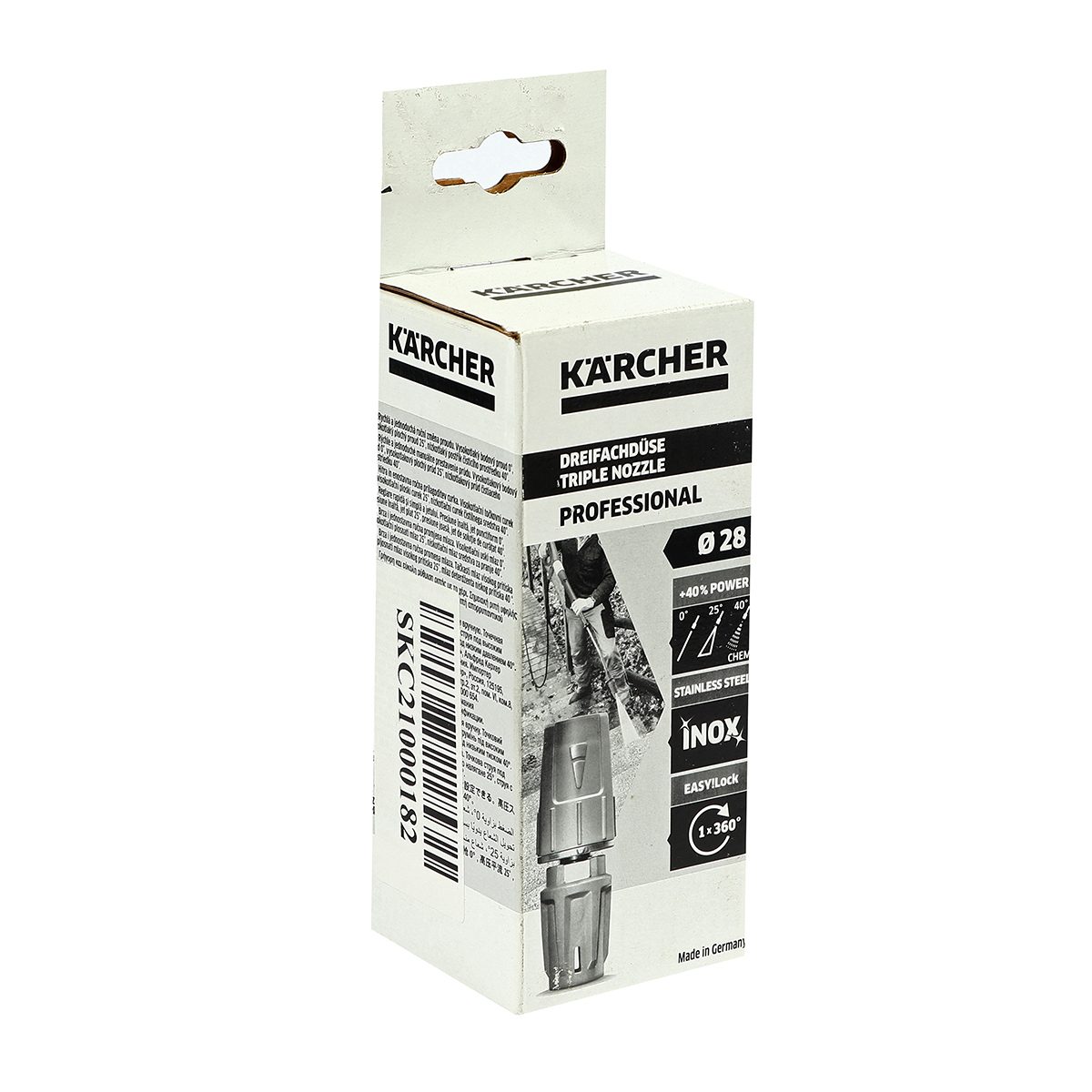 อะไหล่ Triple Jet Nozzle TR 028 ใช้กับเครื่องฉีดน้ำแรงดันสูงน้ำร้อน KARCHER รุ่น HDS-5/13U
