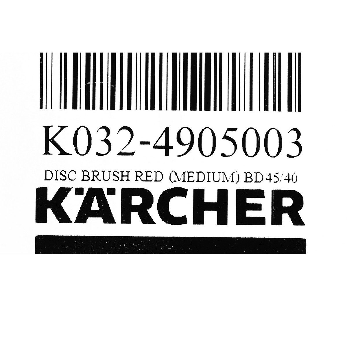 DISC BRUSH RED (MEDIUM) BD45/40