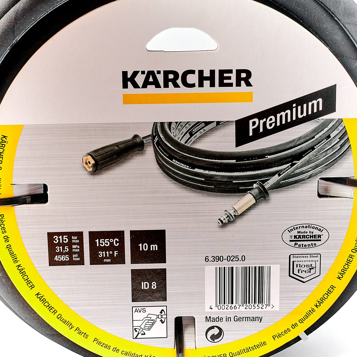 *HIGH PRESSURE HOSE AVS ID8 315BAR 10M
