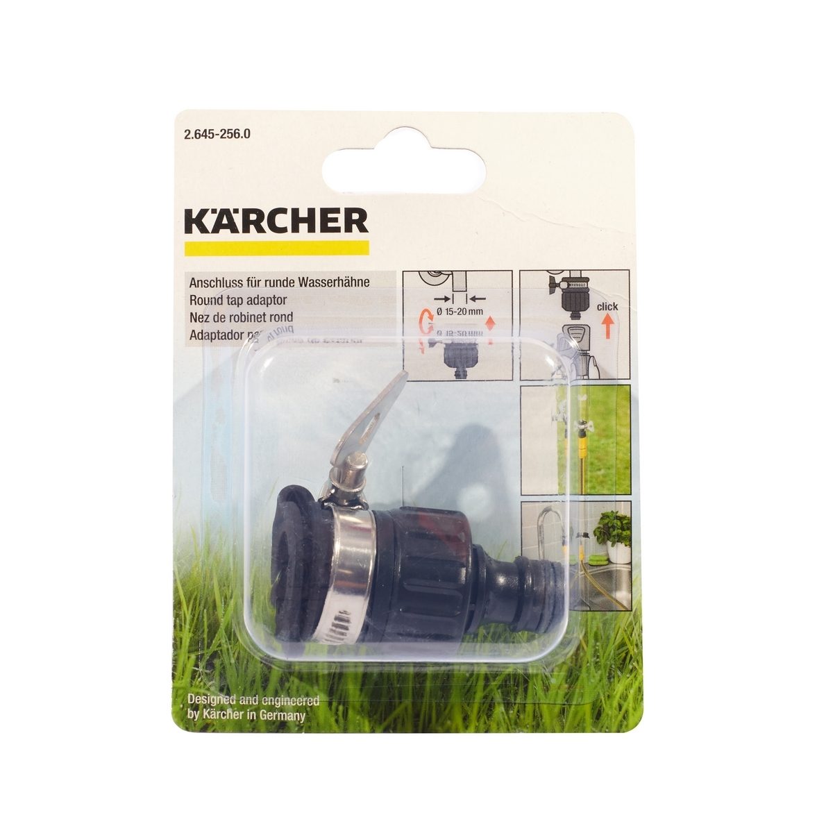 KARCHER ข้อต่อก๊อกน้ำ (Threadless Outdoor Tap Adaptor) ขนาด 1/2 นิ้ว X 5/8 นิ้ว ป้องกันน้ำรั่วซึม (คาร์เชอร์)