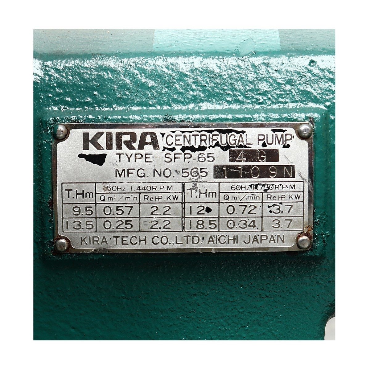 ปั๊มน้ำแสตนเลส SFP-654G(2 1/2")
