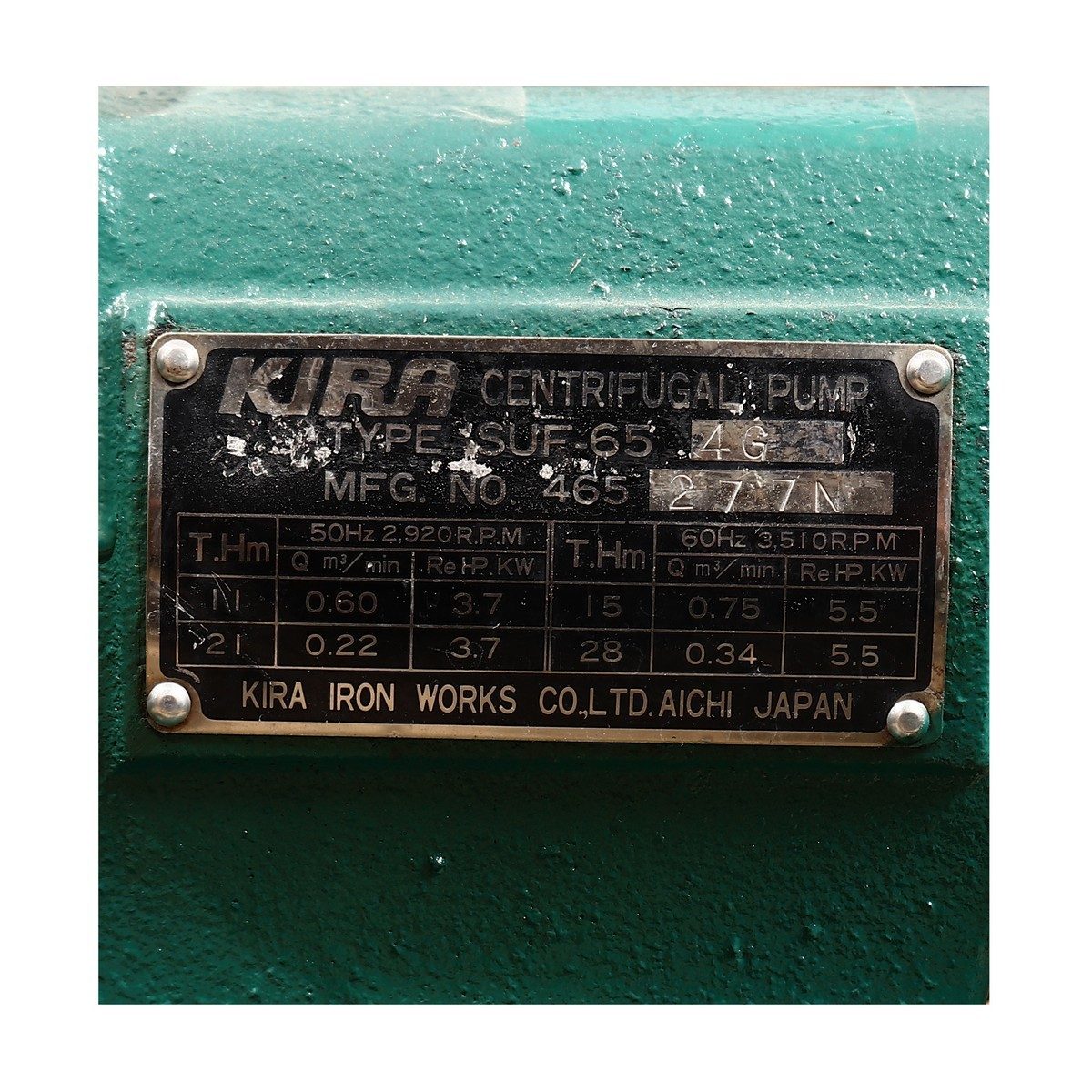 ปั๊มน้ำแสตนเลส SUF-654G(2 1/2")