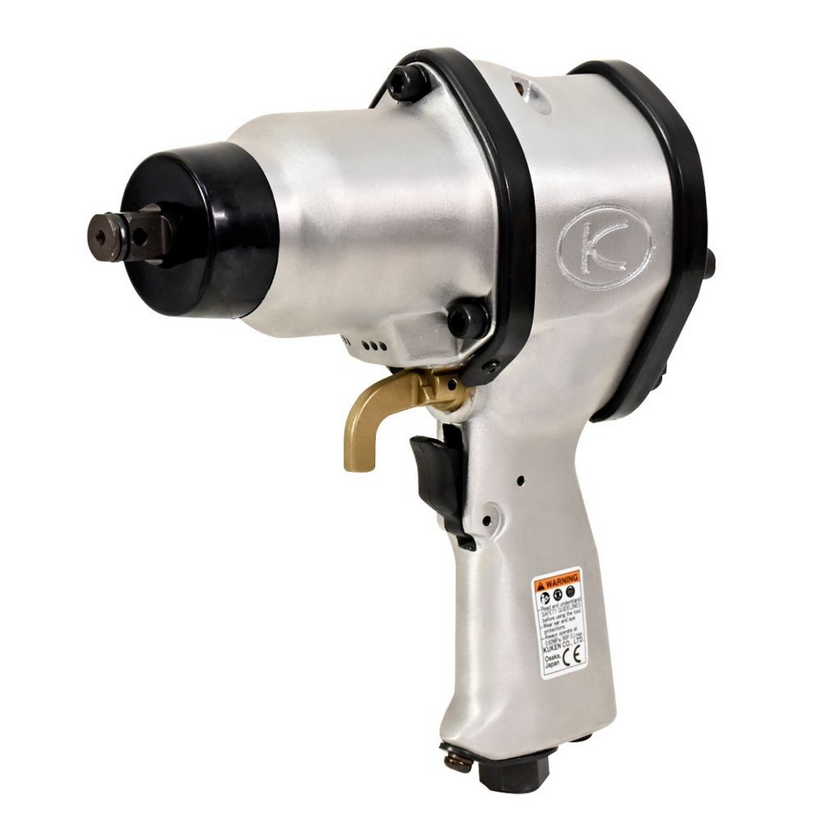 บล็อกลมกระแทก KUKEN (คูเคน) รุ่น KW-14HP แกนเพลา 1/2 นิ้ว พร้อมลูกบล็อก รุ่นงานหนัก ขันน็อต 5/8 นิ้ว (16 มม.) ความยาวแกนเพลา 20 มม. ผลิตในปร