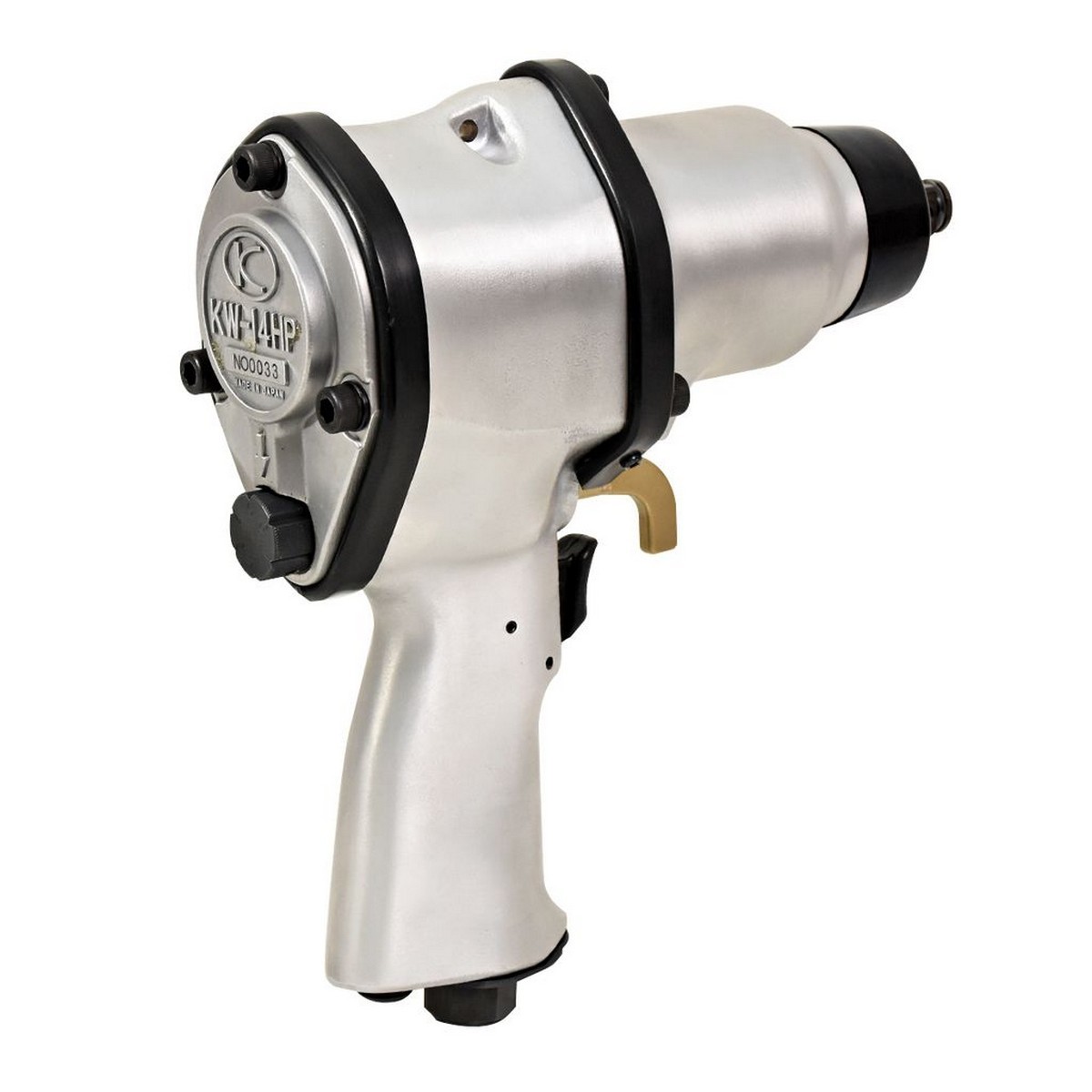 บล็อกลมกระแทก KUKEN (คูเคน) รุ่น KW-14HP แกนเพลา 1/2 นิ้ว พร้อมลูกบล็อก รุ่นงานหนัก ขันน็อต 5/8 นิ้ว (16 มม.) ความยาวแกนเพลา 20 มม. ผลิตในปร
