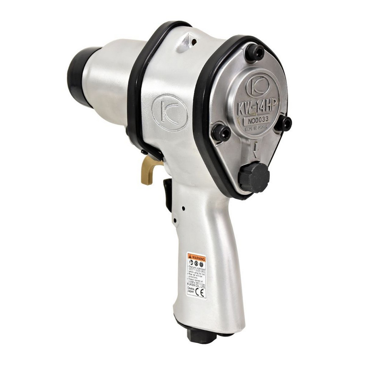 บล็อกลมกระแทก KUKEN (คูเคน) รุ่น KW-14HP แกนเพลา 1/2 นิ้ว พร้อมลูกบล็อก รุ่นงานหนัก ขันน็อต 5/8 นิ้ว (16 มม.) ความยาวแกนเพลา 20 มม. ผลิตในปร