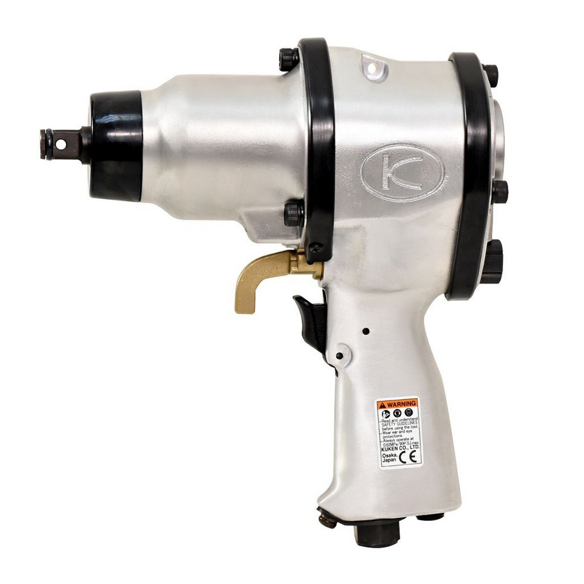 บล็อกลมกระแทก KUKEN (คูเคน) รุ่น KW-14HP แกนเพลา 1/2 นิ้ว พร้อมลูกบล็อก รุ่นงานหนัก ขันน็อต 5/8 นิ้ว (16 มม.) ความยาวแกนเพลา 20 มม. ผลิตในปร