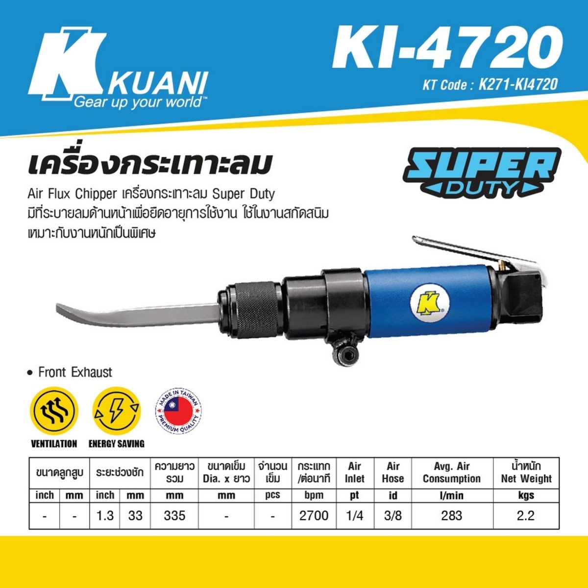 KI-4720 เครื่องกระเทาะลม