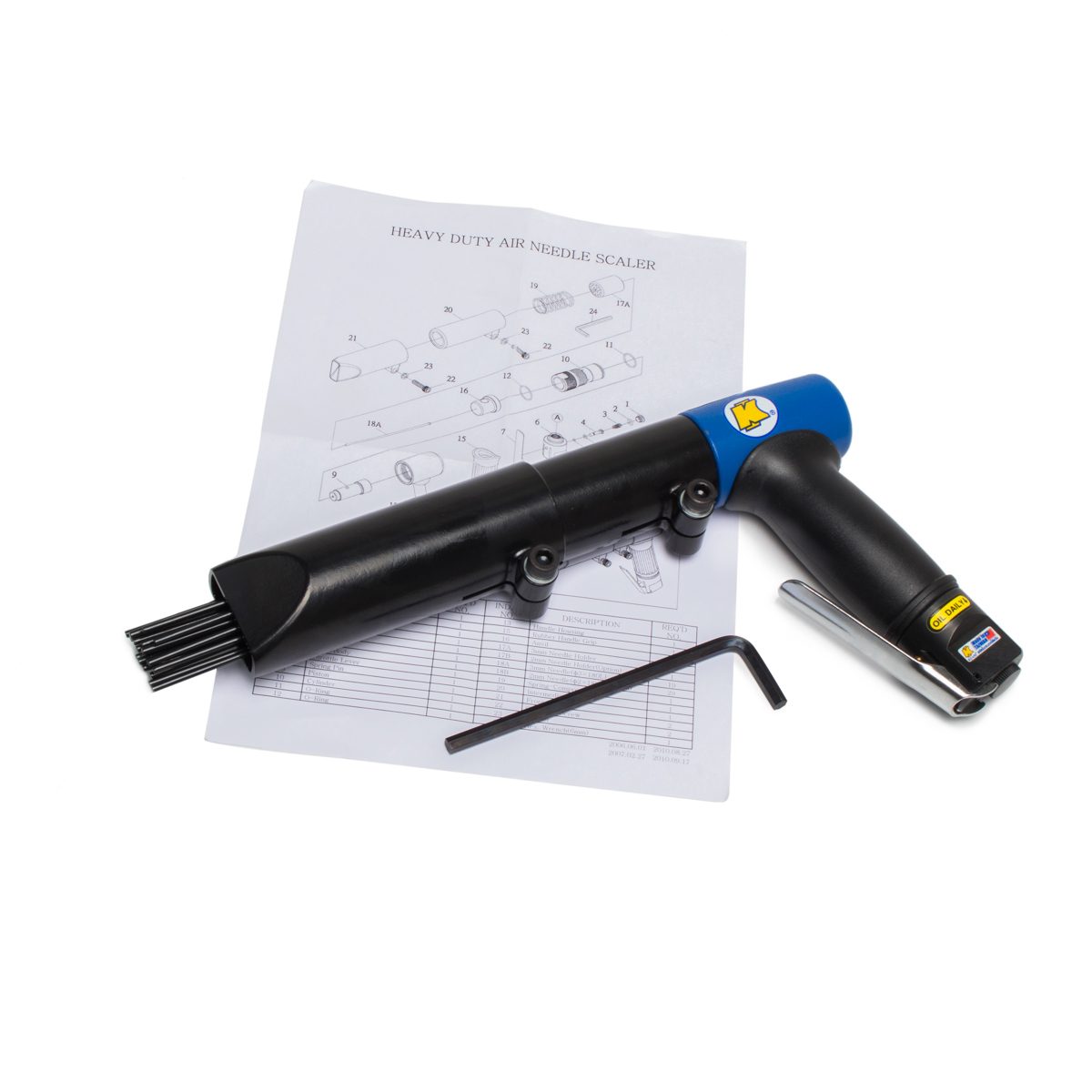 KI-4722-P เครื่องสกัดสนิมลมแบบเข็ม