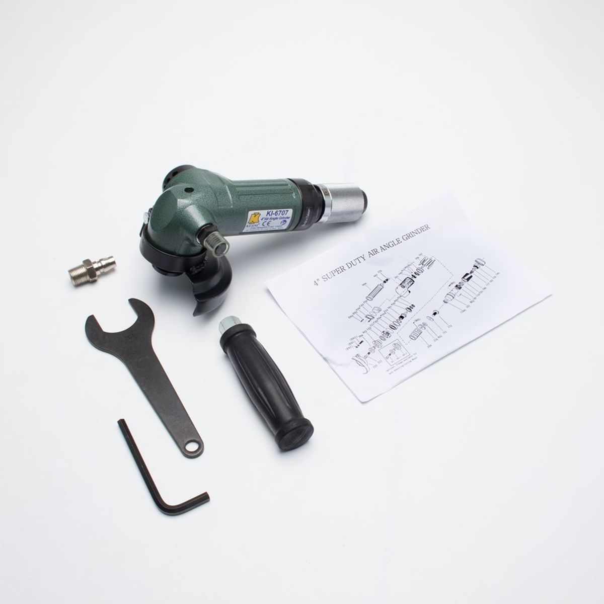KI-6707 เครื่องเจียร์ลม 4" สวิทซ์หมุน