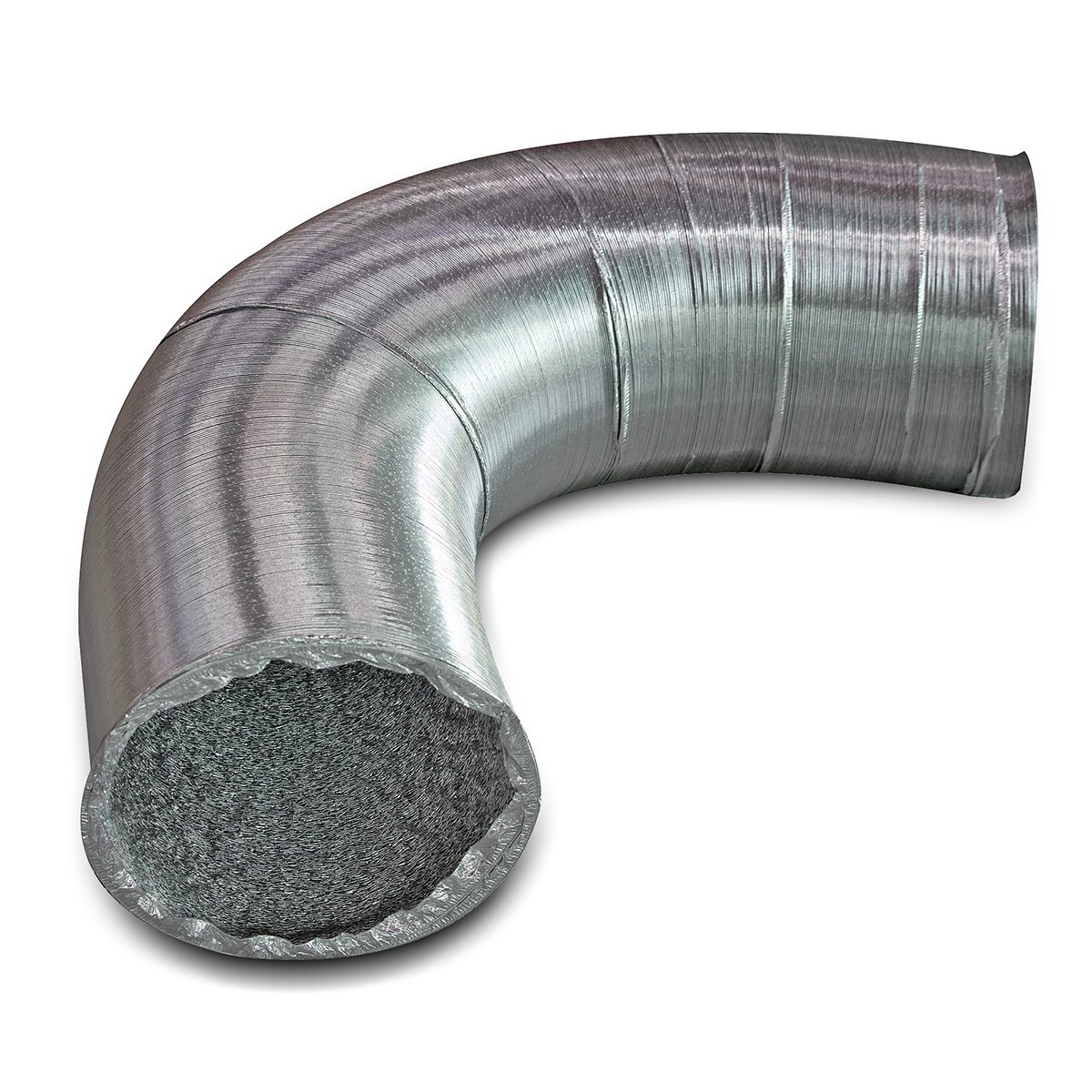 KT-N Flexible Aluminium Foil Dryer Vent Host, Size 10", Length 10 Metre, Made of Aluminum Foil and Polyester Coated, Able Adjust The Directi
