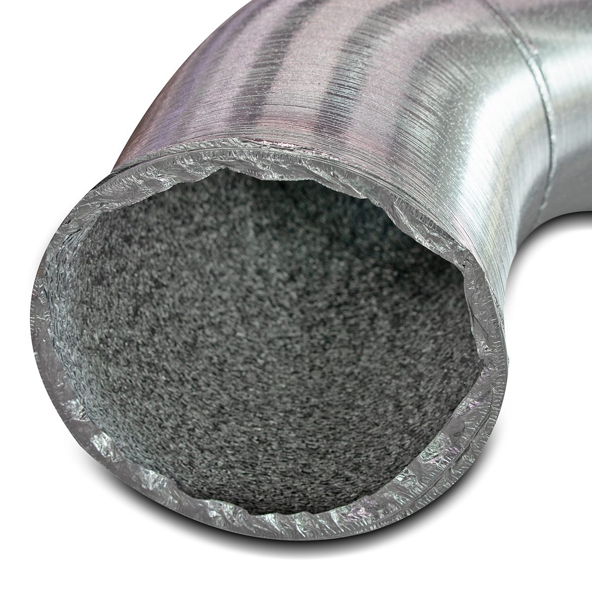 KT-N Flexible Aluminium Foil Dryer Vent Host, Size 10", Length 10 Metre, Made of Aluminum Foil and Polyester Coated, Able Adjust The Directi