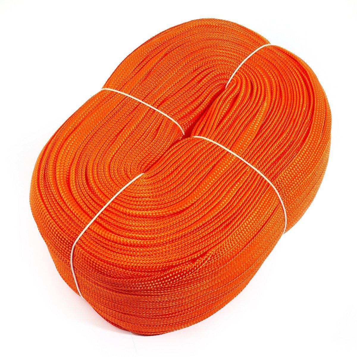 KT-N (เคที-เอ็น) เชือกถักแบน อเนกประสงค์ สีส้ม หน้ากว้าง 1/2" (4 หุน) ยาว 150 เมตร น้ำหนัก 2.5 กิโลกรัม/ม้วน