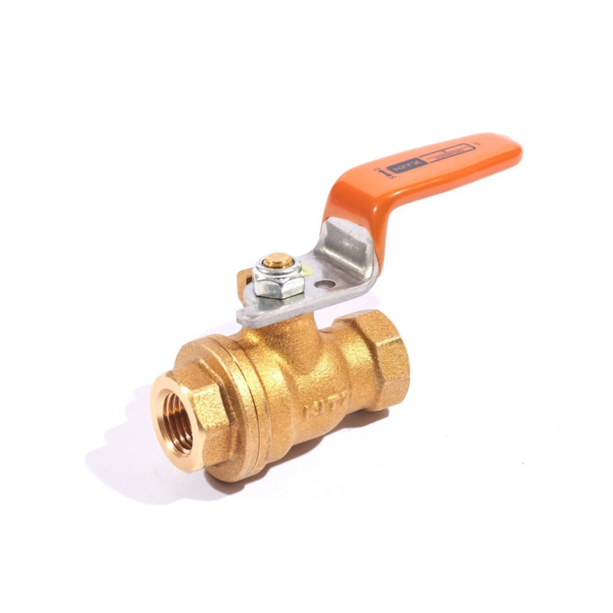 KITZ บอลวาล์วทองเหลืองก้านส้ม ขนาด 1P ความดัน 400PSI ผลิตจากวัสดุทองเหลือง ไม่เป็นสนิม รองรับอุณหภูมิความร้อนสูงถึง 150 องศาเซลเซียส (คิทซ์)