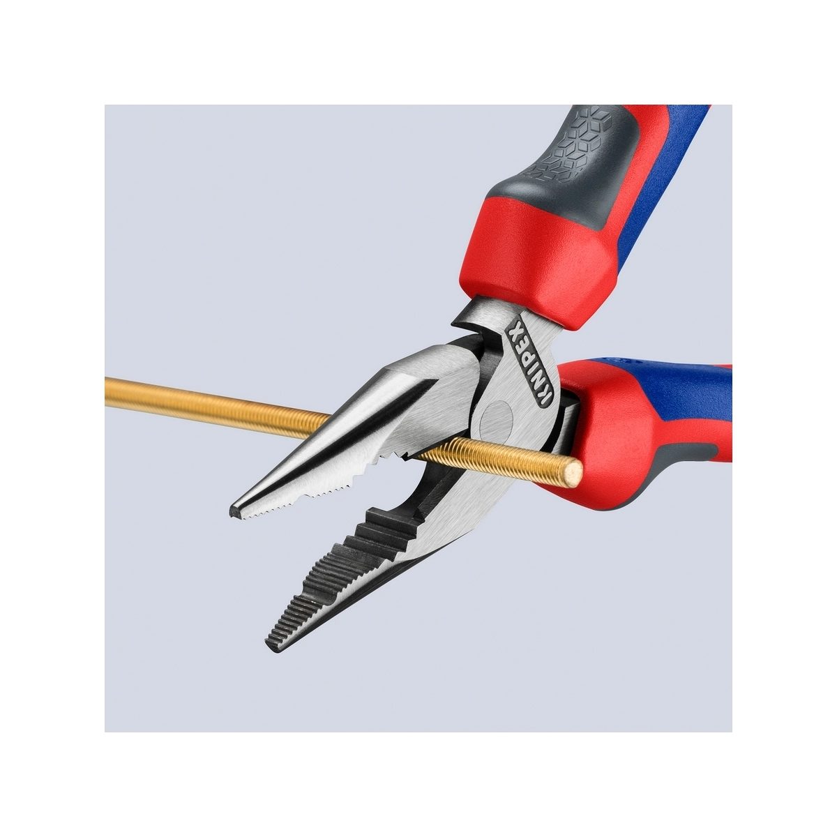 KNIPEX คีมรวมปากแหลม เคลือบดำ ด้ามพลาสติกหนา ขนาด 145 มม. รหัส 08 22 145 (คะนิเพค)