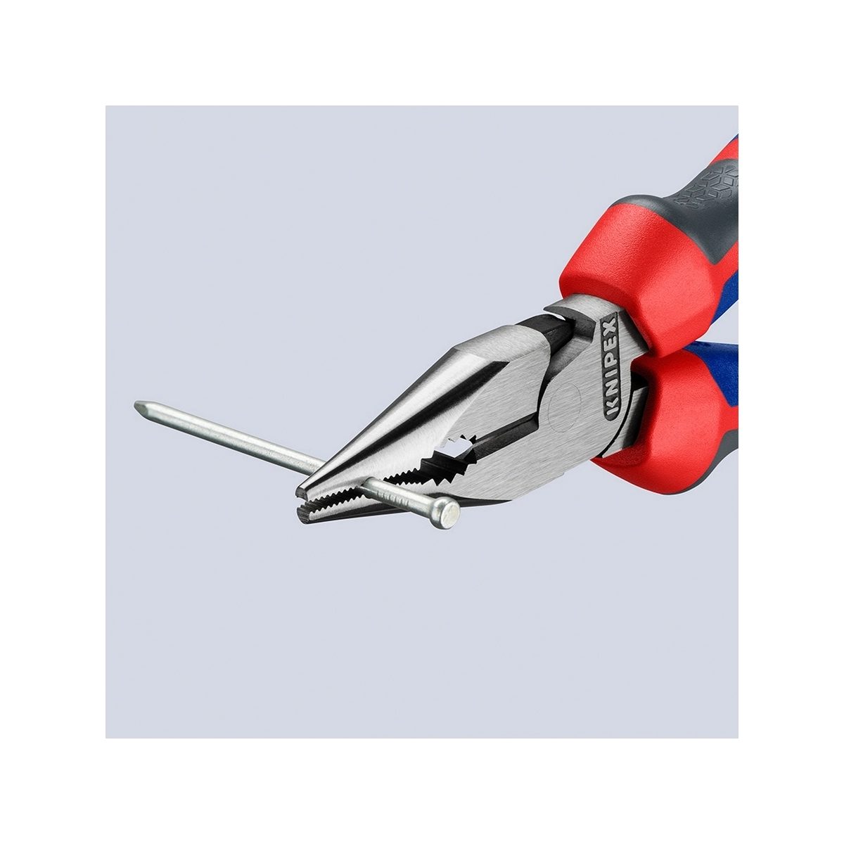 KNIPEX คีมรวมปากแหลม เคลือบดำ ด้ามพลาสติกหนา ขนาด 145 มม. รหัส 08 22 145 (คะนิเพค)