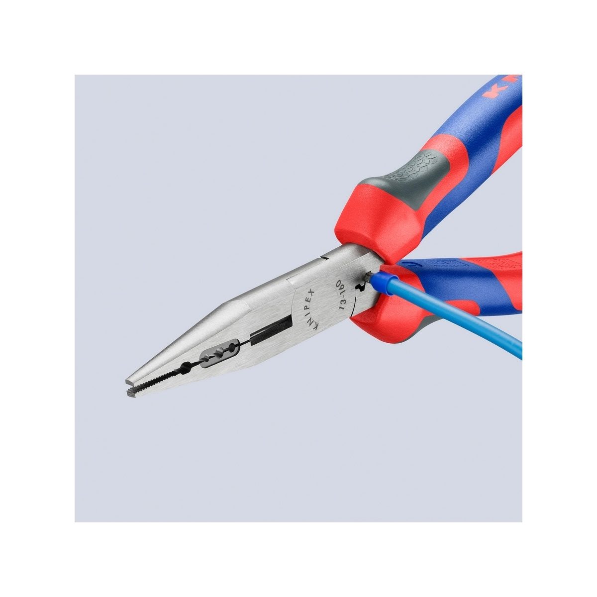 KNIPEX คีมปากแหลมช่างไฟฟ้าอเนกประสงค์ 160 มม รหัส 13 02 160 (คะนิเพค)