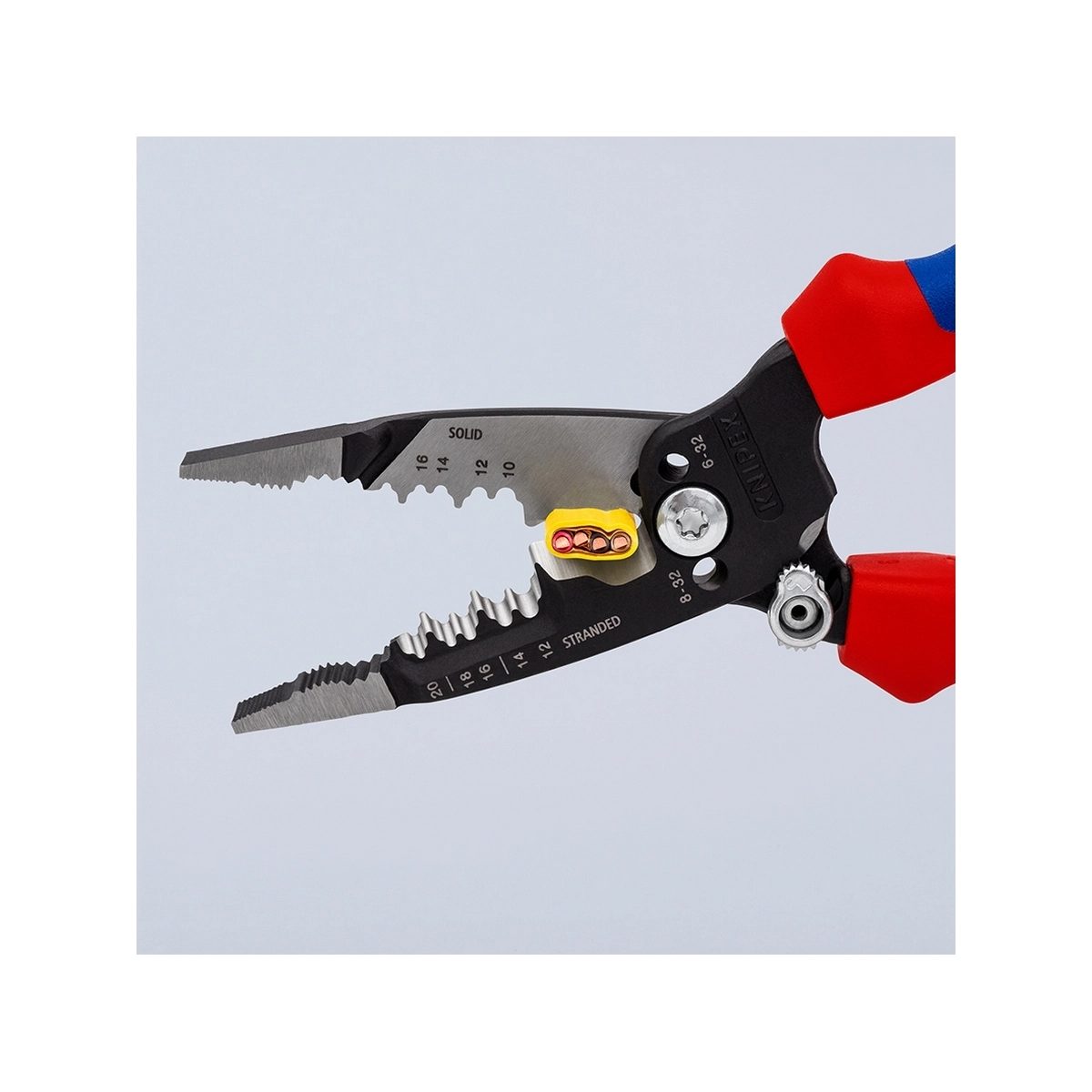 KNIPEX คีมปากรวมงานไฟฟ้า WireStripper แบบอเมริกัน รหัส 13 72 8 (คะนิเพค)