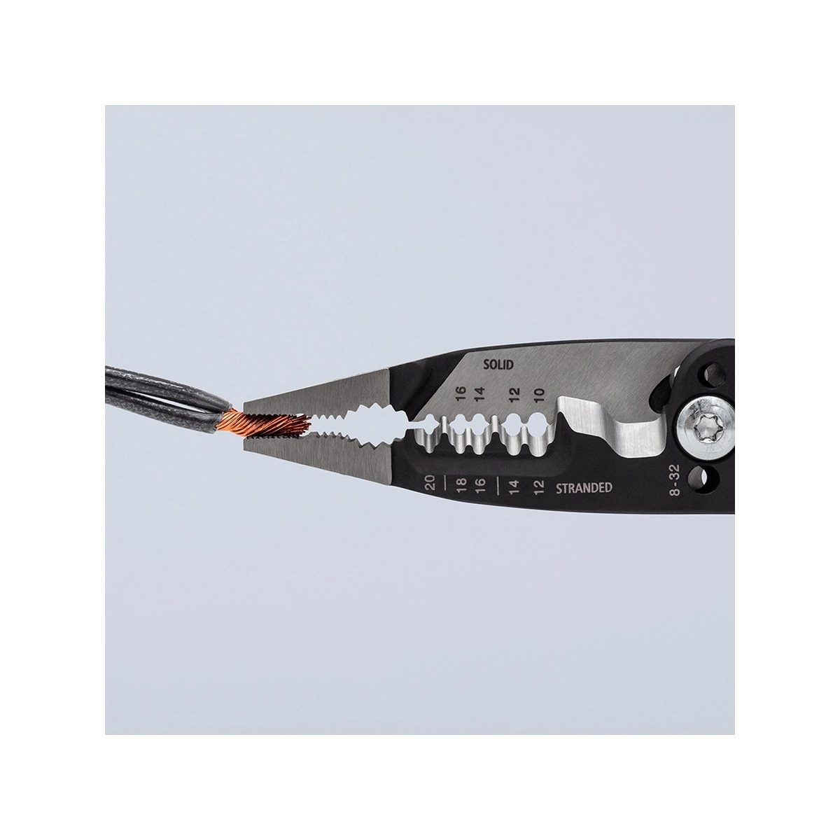 KNIPEX คีมปากรวมงานไฟฟ้า WireStripper แบบอเมริกัน รหัส 13 72 8 (คะนิเพค)