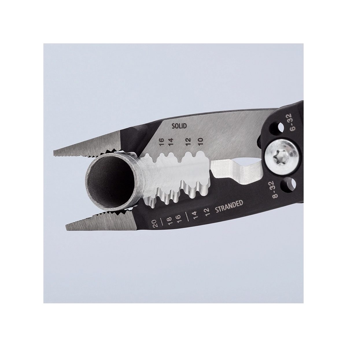 KNIPEX คีมปากรวมงานไฟฟ้า WireStripper แบบอเมริกัน รหัส 13 72 8 (คะนิเพค)