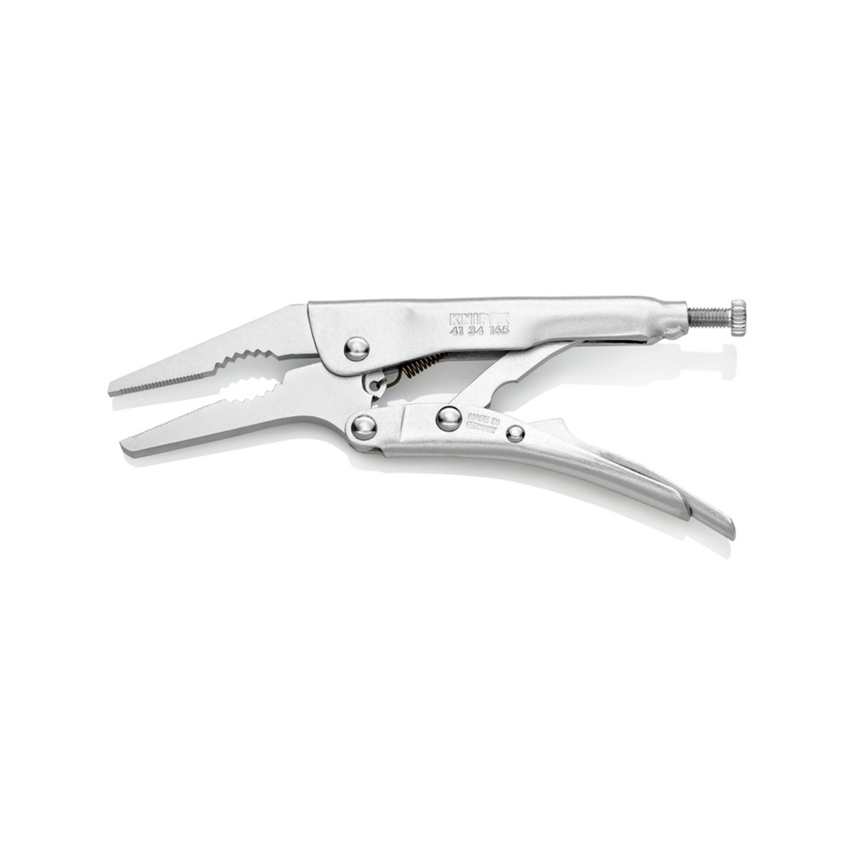 KNIPEX คีมล็อคปากแหลม ขนาด 165 มม. รุ่นทนทาน สามารถรองรับงานหนักได้ รหัสสินค้า 41 34 165 (คะนิเพค)